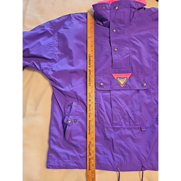 Ossi Skiwear Vintage Men’s XL Ski Jacket Neon Purple Pink + Green - Picture 8 of 8